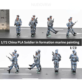 โมเดลฟิกเกอร์ทหารจีน PLA 1/72 8 ชิ้น