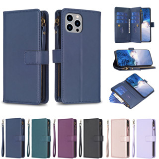 เคสโทรศัพท์หนัง แบบฝาพับ พร้อมช่องใส่บัตร ขาตั้ง สําหรับ OPPO REALME C53 C55 FIND X6 X6PRO A96 5G Reno 5F 7Z A16 A16S A54S A55 5G A54 A74 F19 A94 4G F19