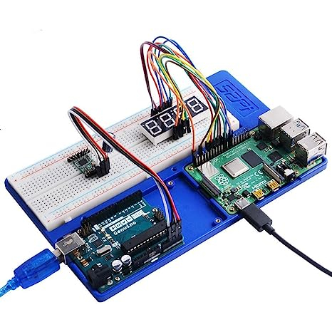 ที่วางเบรดบอร์ด ABS 52Pi Raspberry Pi 4B 5 in 1 สําหรับ Raspberry Pi 4 Model B 3B+ 3B 2B B+ Zero Zer
