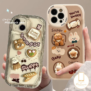 เคสโทรศัพท์มือถือ แบบนิ่ม ลายการ์ตูนหมี และกระต่าย 3D สําหรับ Realme 8i 9i C35 C30 C53 C51 C15 C55 10 C12 GT C25 C25Y C31 C25s C21Y 8 C11 C3 C20A C21 C17 C20 8Pro 6i 5i 6 5s 5 6s เคส TPU