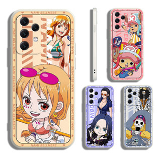 เคส samsung A54 A34 A24 A14 4G 5G โทรศัพท์มือถือ ลายการ์ตูน onepiece nami robin สําหรับ