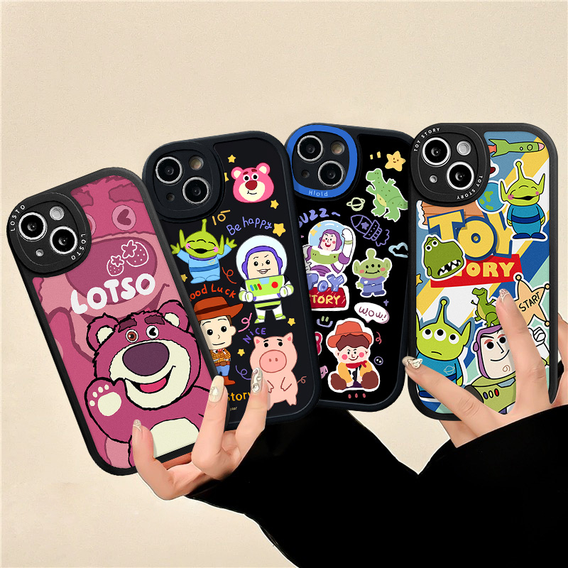 เคสโทรศัพท์มือถือนิ่ม ลายการ์ตูนหมี Toy Story น่ารัก สําหรับ Samsung A12 A34 A04s A22 A53 A03s A52 A52s A50 A73 A04 A13 A50s A03 A23 A32 A21s A30s A20s A02s A31 A10s A20 M23 A72 A71 A51 A11
