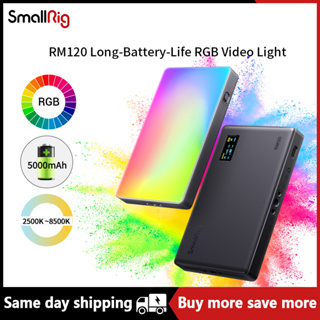 Smallrig RM120 ไฟ RGB ใช้แบตเตอรี่ แบบพกพา บางพิเศษ 2500K ~ 8500K 3808