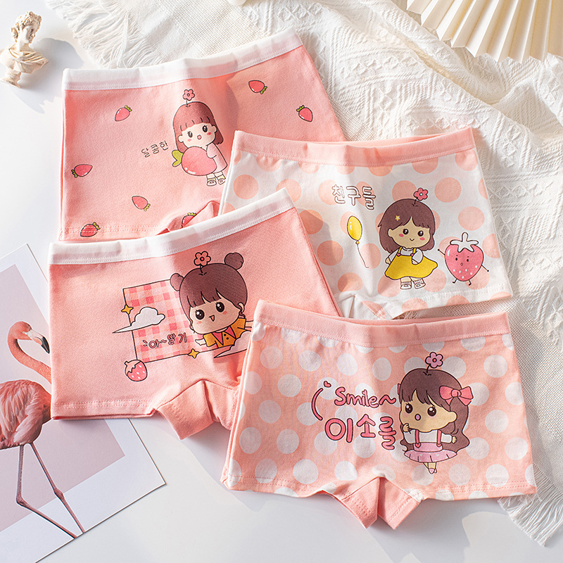 กางเกงในเด็กกางเกงบ็อกเซอร์หญิงกางเกงขาสั้นเด็ก