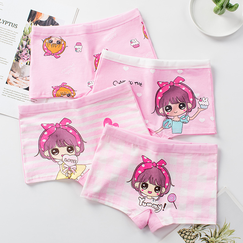 กางเกงในเด็กกางเกงบ็อกเซอร์หญิงกางเกงขาสั้นเด็ก - รูปที่ 2