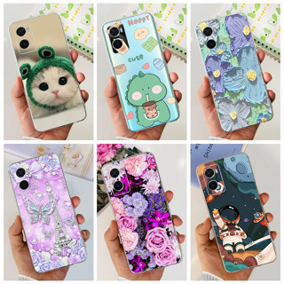 เคสโทรศัพท์มือถือ ซิลิโคนนิ่ม TPU ลายไดโนเสาร์ แมวน่ารัก สําหรับ Oppo A36 A76 A96 4G 2022 CPH2375 CPH2333