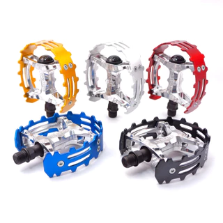Wellgo Old school BMX XC-II ที่เหยียบเท้าจักรยาน 1/2 9/16 นิ้ว สีม่วง แดง น้ําเงิน เงิน สําหรับรถจักรยานเสือภูเขา BMX Vig 1/2 นิ้ว 9/16 นิ้ว