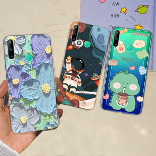 เคสโทรศัพท์มือถือ ซิลิโคนนิ่ม TPU ลายมนุษย์อวกาศ สําหรับ Huawei Y7P 2020 Y7P 2020 ART-L28 ART-L29