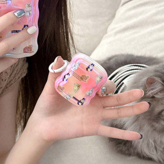 เคสหูฟัง ไล่โทนสีฟ้า กันกระแทก ลายแมว สําหรับ airpods 3 1st 2nd Generation pro