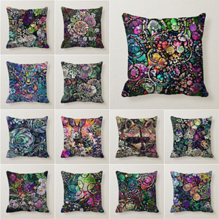 ปลอกหมอน ผ้ากํามะหยี่ขนนิ่ม ลายจุด ขนาด 45x45 ซม.