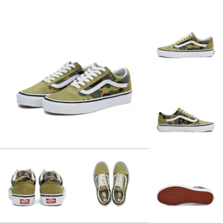 Bape x Vans Old Skool 36 DX รองเท้าลําลอง ลายพราง สีน้ําตาล แฟชั่น สําหรับผู้ชาย ผู้หญิง VN0A54F37BE