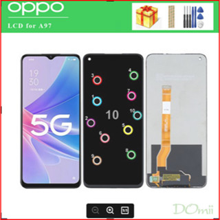 อะไหล่หน้าจอสัมผัส LCD 6.6 นิ้ว สําหรับ OPPO A97 OPPO A97