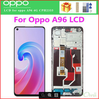 อะไหล่หน้าจอสัมผัส LCD 6.59 นิ้ว สําหรับ Oppo A96 4G LCD CPH2333