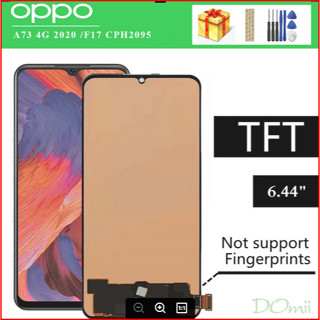 อะไหล่หน้าจอสัมผัส LCD 6.44 นิ้ว TFT LCD แบบเปลี่ยน สําหรับ OPPO A73 2020 CPH2099 OPPO F17 CPH2095