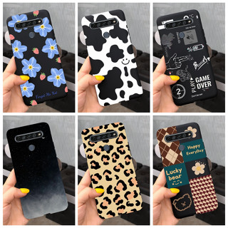 เคสโทรศัพท์มือถือ ซิลิโคนนิ่ม พิมพ์ลายน่ารัก สีดํา สําหรับ LG K61 2020 K 61 LM-Q630