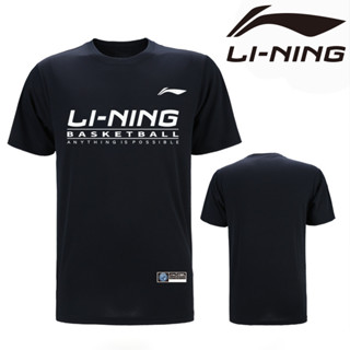 Li NING ใหม่ เสื้อกีฬาแบดมินตัน แขนสั้น พิมพ์ลายทีมชาติปิงปอง แบบแห้งเร็ว สําหรับผู้ชาย และผู้หญิง 2023