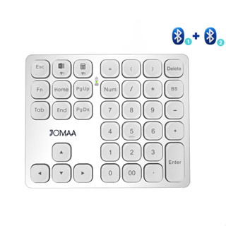 Seenda คีย์บอร์ดตัวเลขไร้สาย บลูทูธ 36 คีย์ แบบบางพิเศษ ชาร์จได้ สําหรับแล็ปท็อป