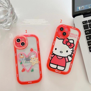 เคสโทรศัพท์มือถือ แบบนิ่ม ลายการ์ตูนคิตตี้ สําหรับ iPhone14 11 12 13 13Pro 13ProMAX