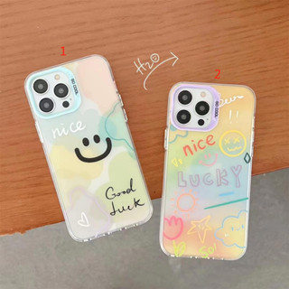 เคสโทรศัพท์มือถือ กันกระแทก ลายหน้ายิ้ม สําหรับ iPhone14 11 12 13 13Pro 13ProMAX