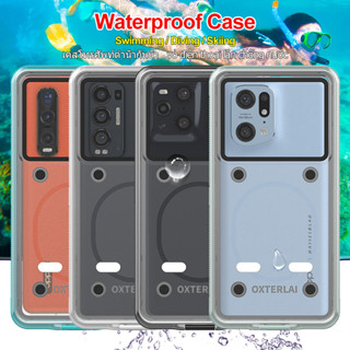 เคสใส กันน้ํา IP68 360 สําหรับ Oppo Find X3 X5 Pro X2 Neo Oppo Find X3 Lite X2 Pro