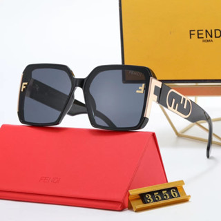 ใหม่ Fendi แว่นตากันแดด ทรงสี่เหลี่ยม หรูหรา เหมาะกับการขี่จักรยานกลางแจ้ง สไตล์เรโทร แฟชั่นสําหรับผู้ชาย และผู้หญิง uv400