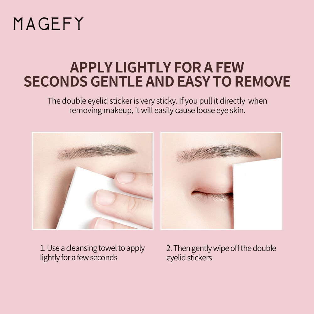 MAGEFY ธรรมชาติและไม่เห็น สติกเกอร์ตาสองชั้น  สีเนื้อ 2 ชั้น 1 ชุด มี 360 ชิ้น แผ่นแปะตาสองชั้น 3046 - รูปที่ 2