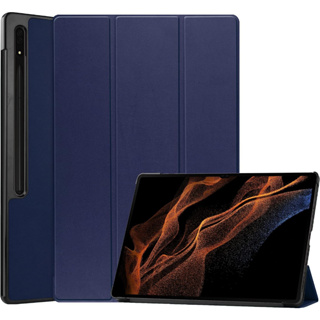 เคสแท็บเล็ตหนัง ฝาพับ พร้อมขาตั้ง สําหรับ Samsung Galaxy Tab S9 Ultra S9 Ultra