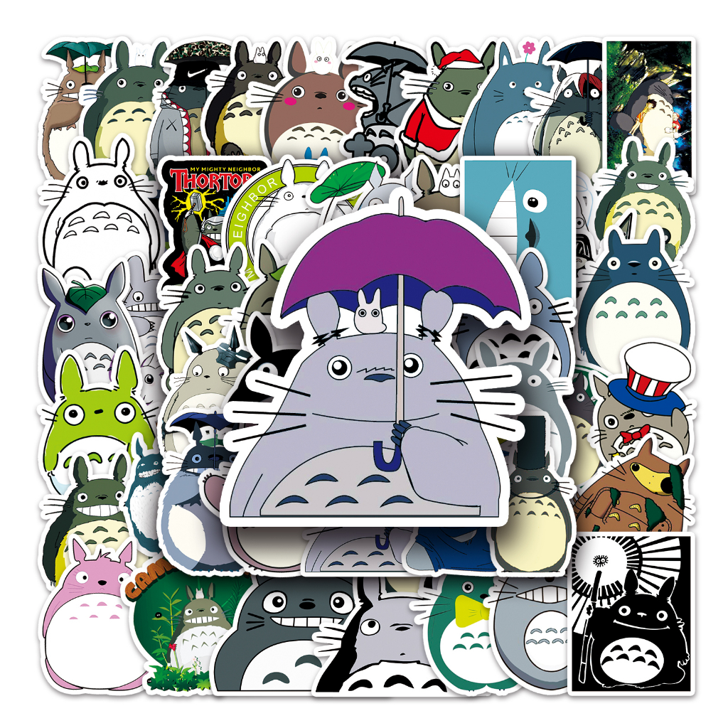 50 ชิ้นตลกการ์ตูน Totoro สติกเกอร์กันน้ํา Graffiti สําหรับ DIY แล็ปท็อปกระเป๋าเดินทางจักรยาน Decal