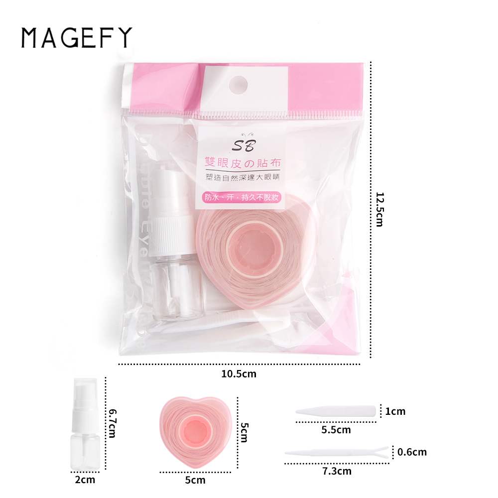 MAGEFY ธรรมชาติและไม่เห็น สติกเกอร์ตาสองชั้น  สีเนื้อ 2 ชั้น 1 ชุด มี 360 ชิ้น แผ่นแปะตาสองชั้น 3046 - รูปที่ 6