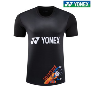 Yonex2023 เสื้อกีฬาแขนสั้น ระบายอากาศ แห้งเร็ว สําหรับผู้ชาย และผู้หญิง