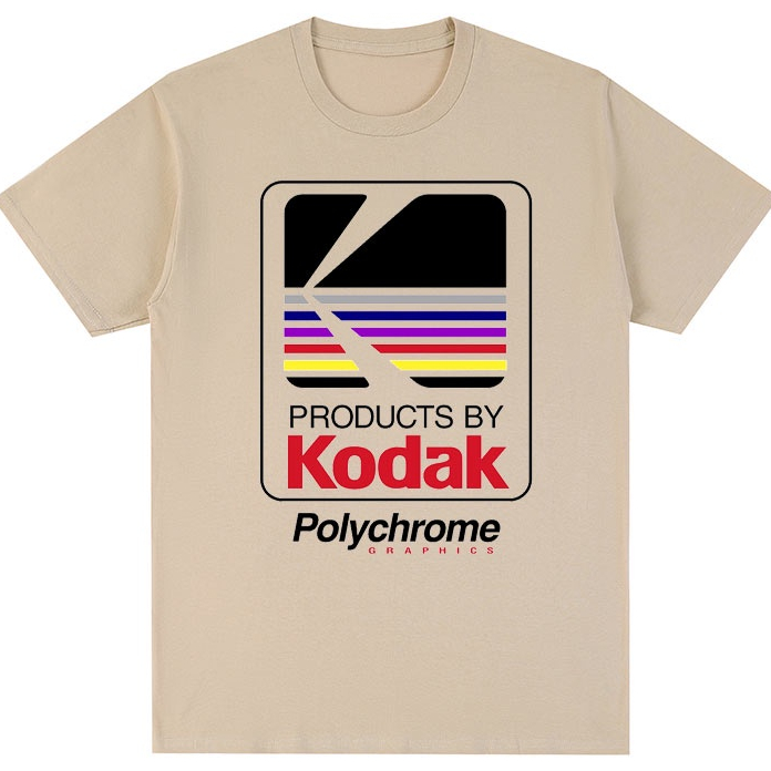 เสื้อยืดแขนสั้น พิมพ์ลาย Kodak Kodak SLR Camera Friend Film สําหรับช่างภาพ