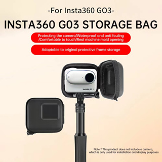 สำหรับ Insta360 GO 3 อุปกรณ์เสริมกล้องแอ็คชั่นแบบพกพาครึ่งเปิดอุปกรณ์เก็บกระเป๋ากล้องแอ็คชั่น