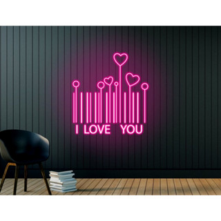 ป้ายไฟนีออน LED ลาย I LOVE YOU สําหรับตกแต่งบ้าน ห้องนอน บาร์ คลับ ร้านค้า คริสต์มาส วันวาเลนไทน์ วันแม่