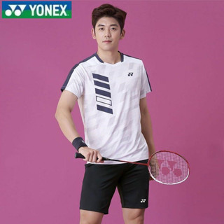 ฤดูร้อนใหม่ Yonex วอลเลย์บอลเสื้อผ้าสําหรับผู้ชาย และผู้หญิงวิ่งบาสเก็ตบอลฝึกอบรมแห้งเร็วดูดซับเหงื่อระบายอากาศแข่งขันกีฬา