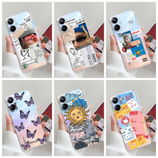 เคสโทรศัพท์ซิลิโคน TPU แบบนิ่ม พิมพ์ลายฉลาก สําหรับ Realme 10 2022 Realme10 4G RMX3630