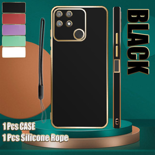 เคสซิลิโคนนิ่ม พร้อมสายคล้อง สําหรับ Realme Narzo 50A