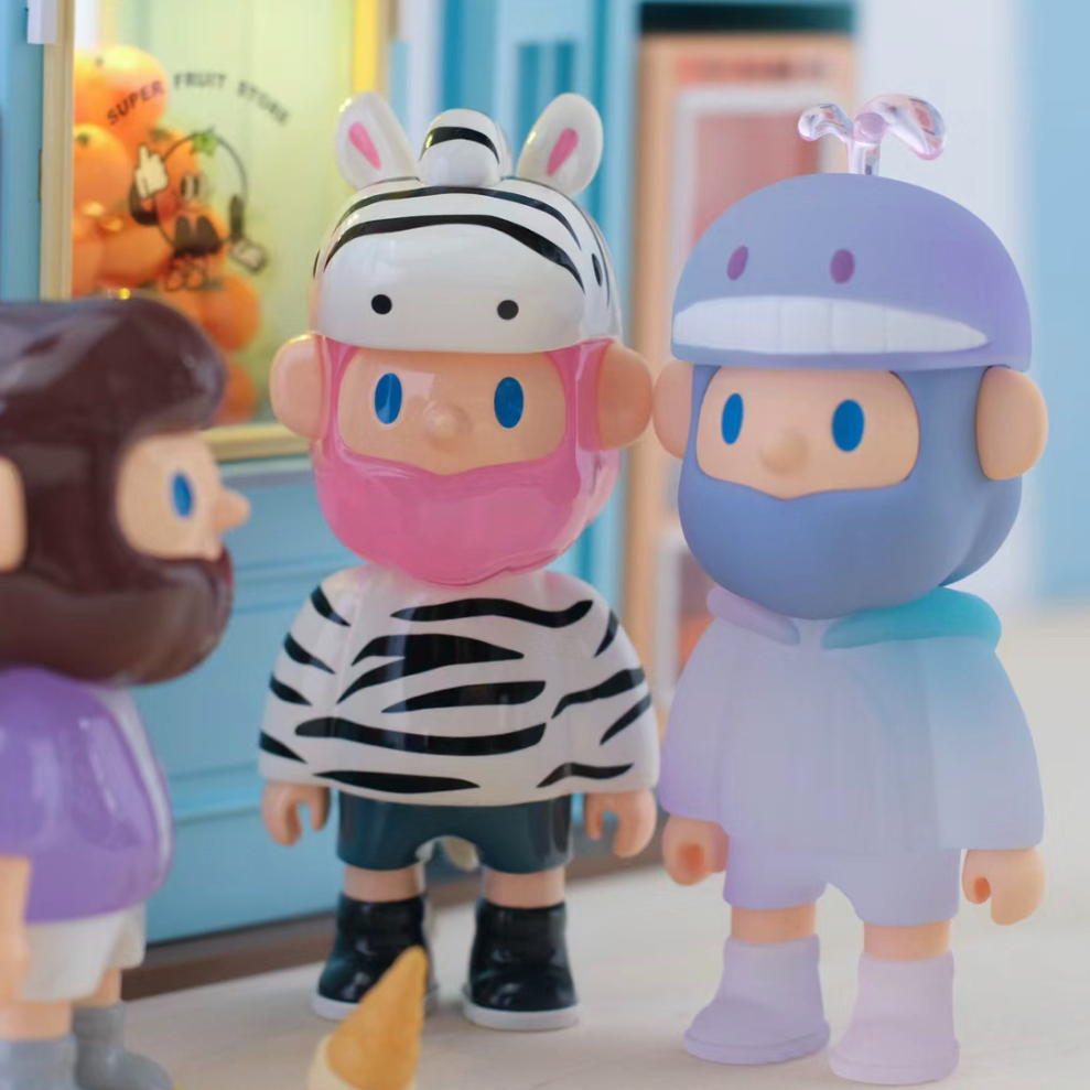 ของแท้F.UN Farmer BOB V7 Social Animal Series ยืนยันรูปตุ๊กตาเครื่องประดับของขวัญ