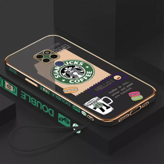 เคสโทรศัพท์มือถือ ลายการ์ตูน Starbucks พร้อมสายคล้อง สําหรับ Huawei mate 10 Huawei mate 10pro Huawei mate20 Huawei mate20X Huawei mate20pro