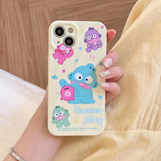 เคสโทรศัพท์มือถือ ลายการ์ตูนปลาการ์ตูนตลก นางเงือก 2 in 1 สําหรับ iPhone14 13 12 11 Pro MAX