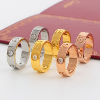 แหวนเพชร ไทเทเนียม ทอง 18k 6 มม. สีโรสโกลด์ สไตล์คลาสสิก สําหรับผู้ชาย และผู้หญิง