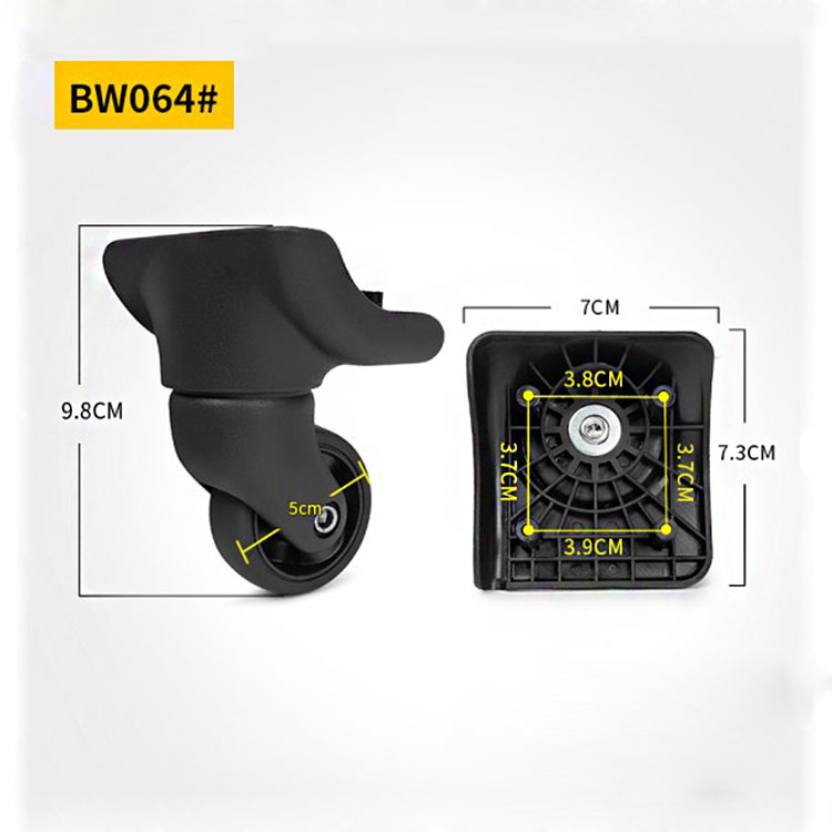 Bw064กรณีรถเข็นกระเป๋าเดินทางกระเป๋าเดินทาง ง043 สากลล้อลูกกลิ้งดึงกล่องสัมภาระหมุนละหุ่งเปลี่ยนอุปกรณ์เสริม