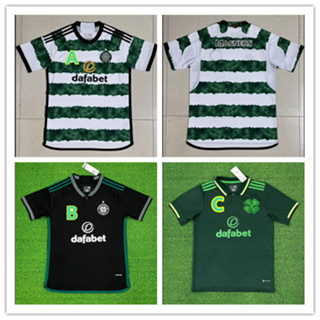 เสื้อกีฬาแขนสั้น ลายทีมชาติฟุตบอล Celtic 23-24 ชุดเหย้า คุณภาพสูง