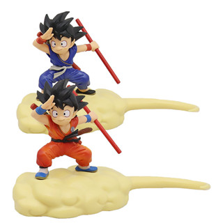 โมเดลฟิกเกอร์ PVC อนิเมะ Dragon Ball Z Childhood Son Goku Kakarotto Somersault Cloud Monkey King Bar ขนาด 14 ซม. ของเล่นสะสม สําหรับเด็ก