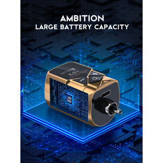 Ambition Kuark แบตเตอรี่ RCA ความจุขนาดใหญ่ 2400mah ใช้งานได้นาน 8-10 ชั่วโมง