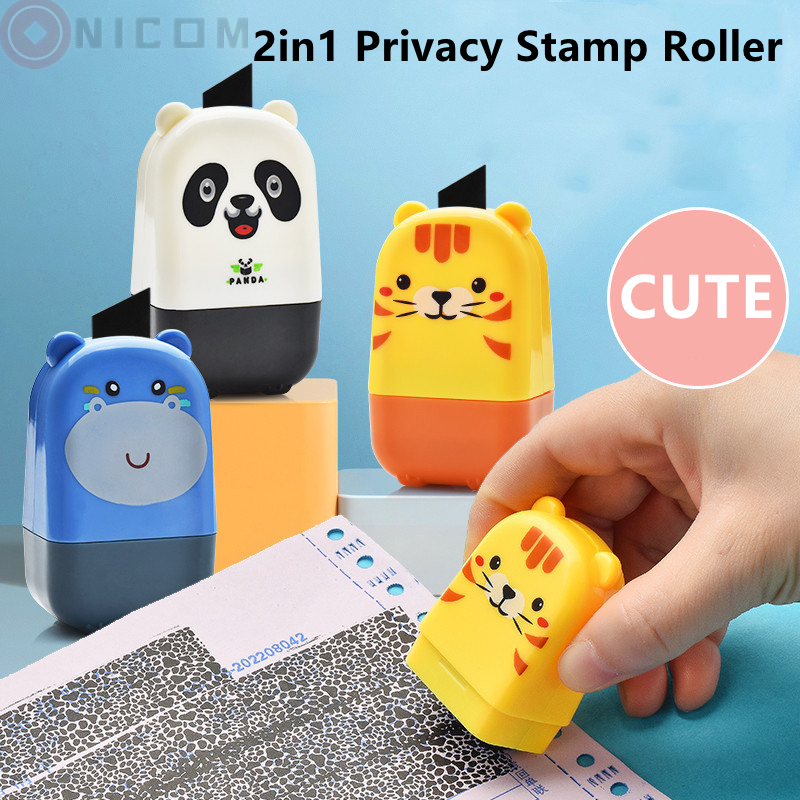แสตมป์ความเป็นส่วนตัว Roller-Type สุ่มรหัสภาพวาดปากกา Express แกะอุปกรณ์แก้ไข Multi-Function Graffiti Cover Word Office Supplies
