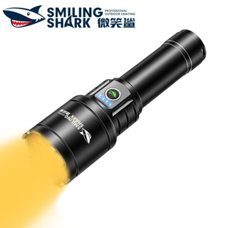 Smilingshark SD7004 ไฟฉาย led Type-C 8 โหมด ซูมได้ กันน้ํา สีเหลือง สําหรับตั้งแคมป์ เดินป่า ล่าสัตว์ ใช้ในครัวเรือน