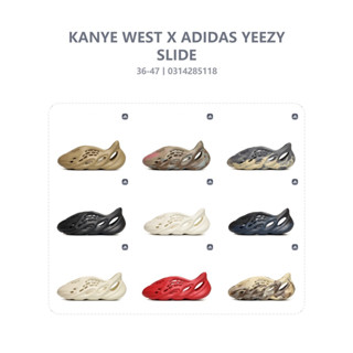 Yeezy รองเท้าผ้าใบโฟม แฟชั่นฤดูร้อน สําหรับผู้ชาย และผู้หญิง