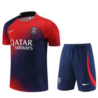 เสื้อกีฬาแขนสั้น ลายทีมชาติฟุตบอล PSG Paris Saint-Germain ปี 2023-24 ชุดเหย้า