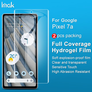 Imak Google Pixel 7A ฟิล์มไฮโดรเจลนิ่ม กันรอยหน้าจอ แบบเต็มจอ HD บางพิเศษ สําหรับ Google Pixel 7a Screen Protector Front Film