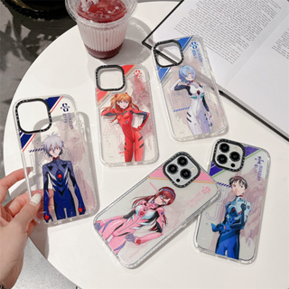 [Case Tify] เคสโทรศัพท์มือถือแบบนิ่ม TPU ใส กันกระแทก ลายตัวละคร Evangelion สําหรับ iPhone 14 Pro MAX 12 13 Pro MAX 13 11